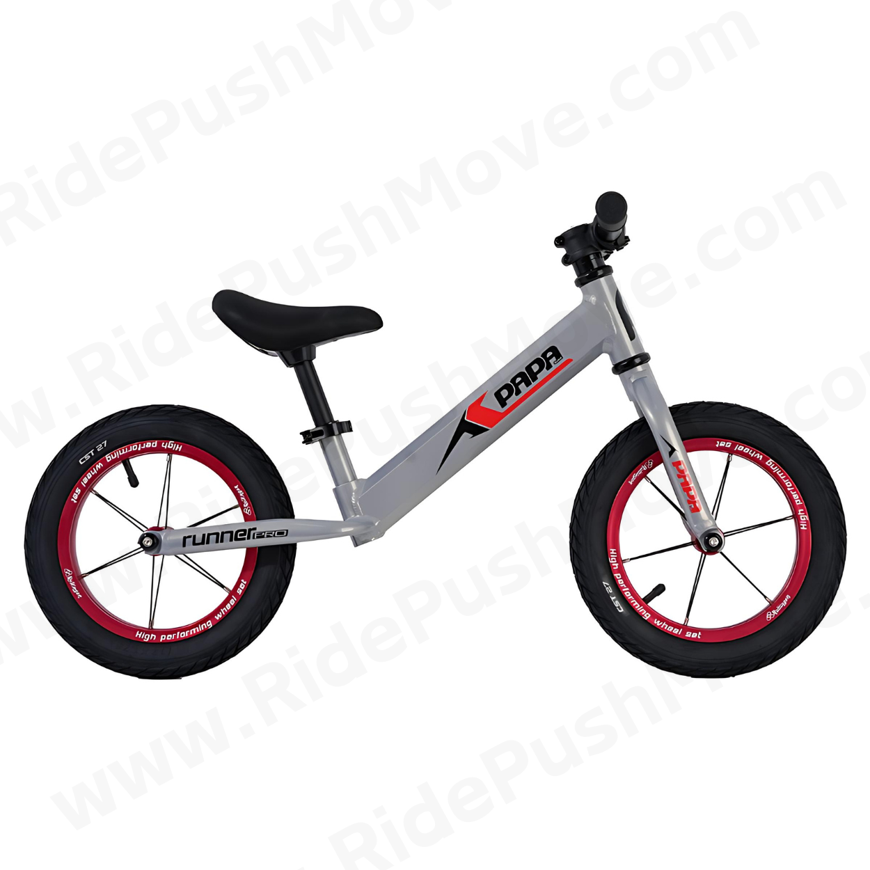 PAPA BIKE Runner Pro Plus 2024 Grey Ride Push Move